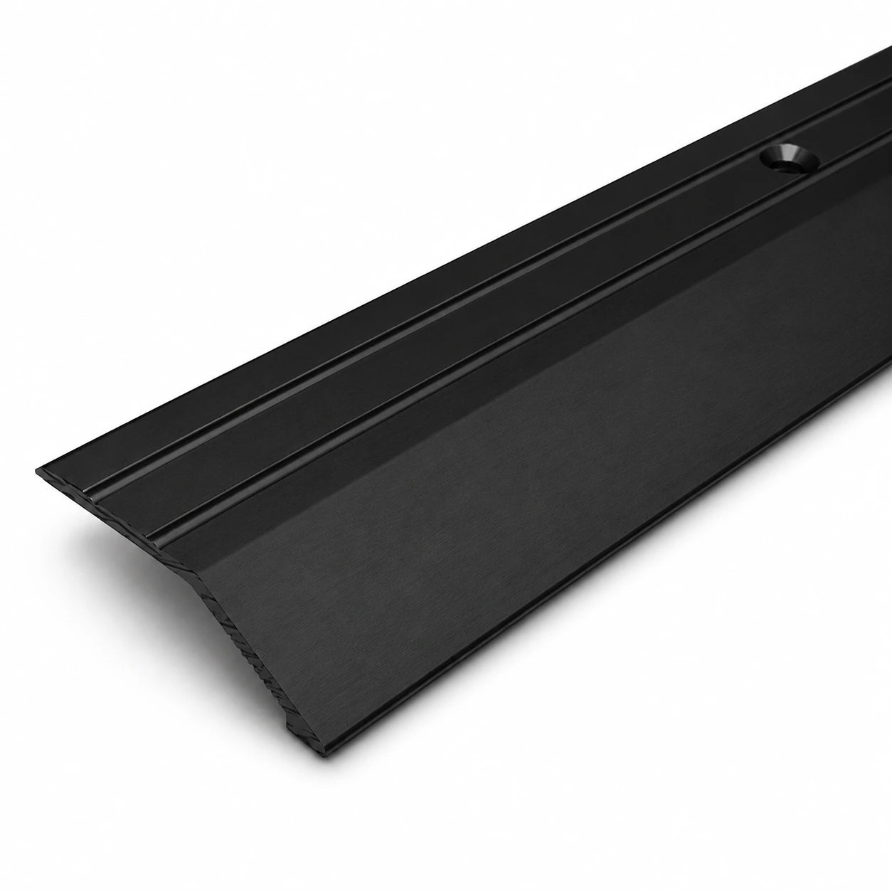 40mm Anodised Aluminium Door Threshold Ramp Profile in Black color